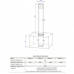 Bollard Drogowy Staly Rb34 Schemat 2