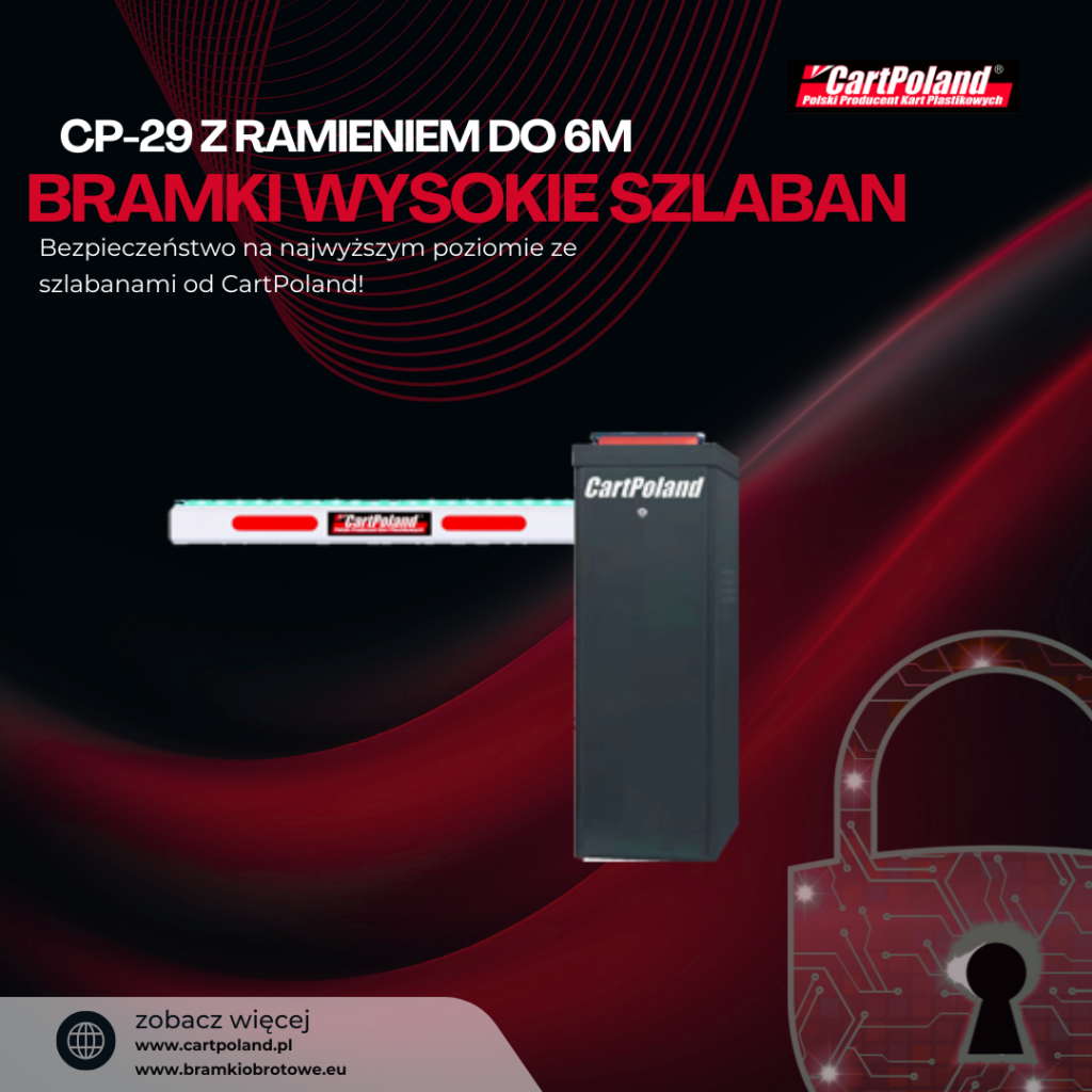 szlaban cp 29 ramieniem 6 m cartpoland 1 1024x1024 Szlaban CP 29 z ramieniem do 6 M od CartPoland