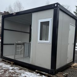 Kontener 4mx2,6m Z Częścią Dla Ochrony