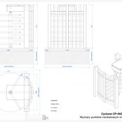 Cyclone 402y Fundament Przyłącza