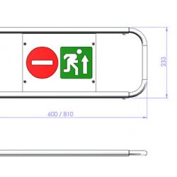 Bramka Zakupowa Uchylna Sklepowa Cp108 01 3