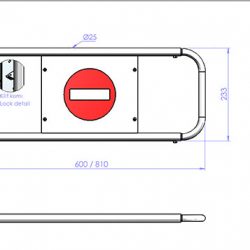 Bramka Zakupowa Uchylna Sklepowa Cp108 04 3